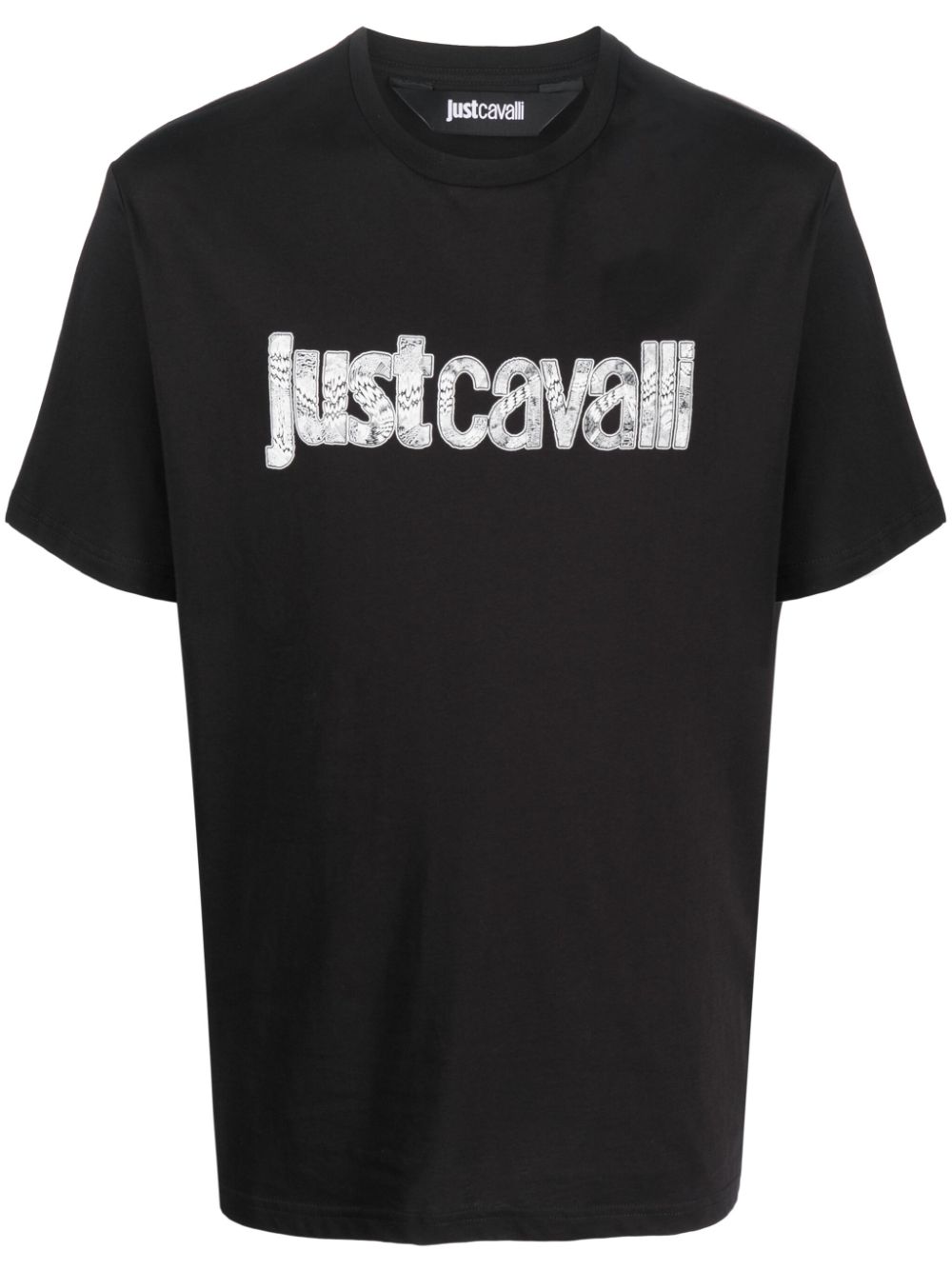 Just Cavalli LOGO - Print T-shirt - black 