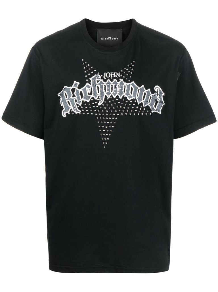 【関税 送料無料】JOHN RICHMOND コットン ロゴ Tシャツ Logo print tshirt