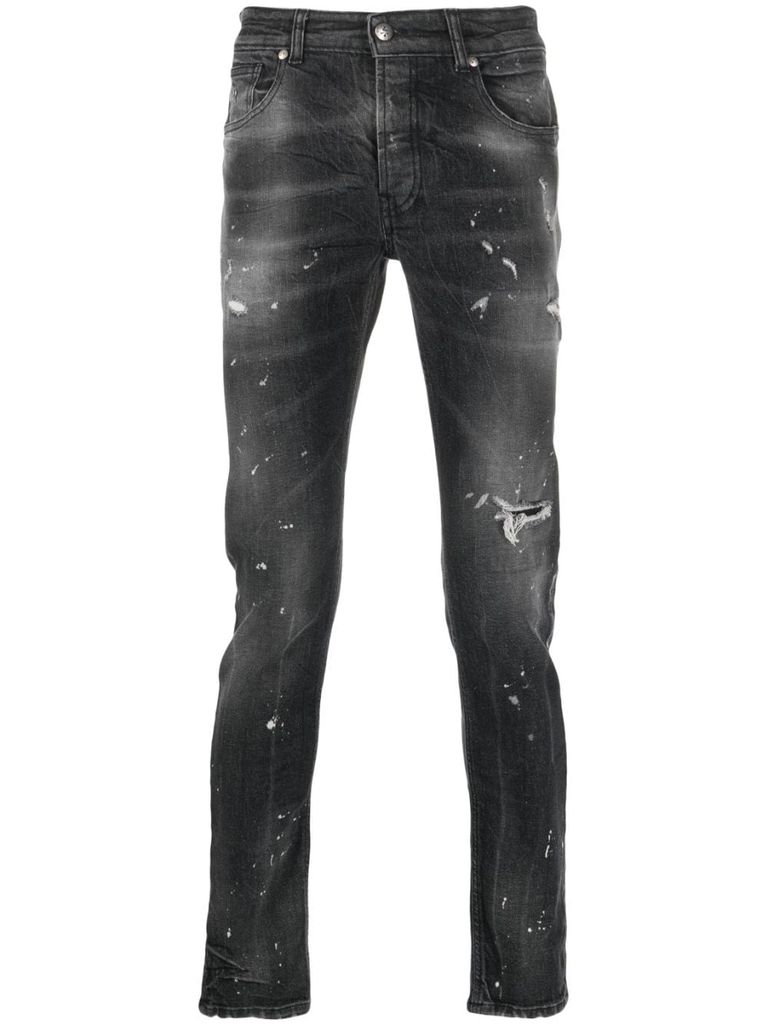 Iggy distressed-finish jeans