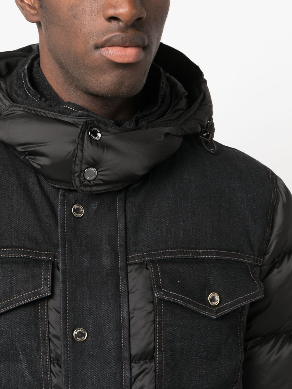 Quilted down jacket