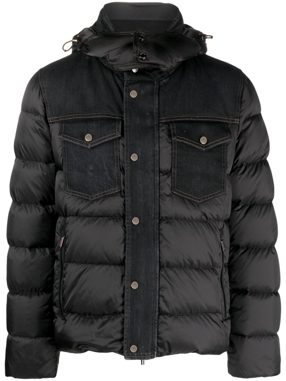 Quilted down jacket