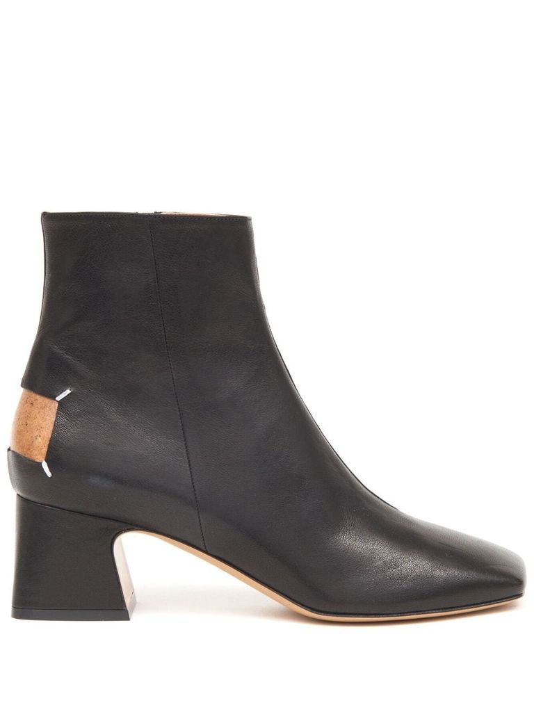Eden Square Toe Leather Ankle Boots – PAZZION