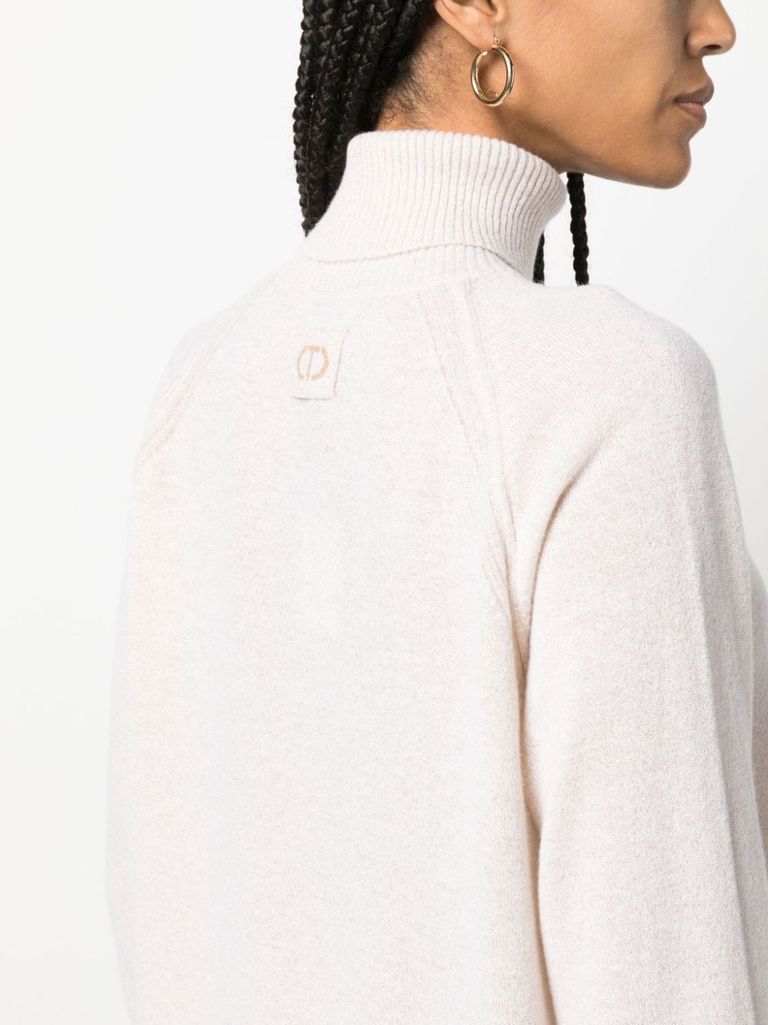 Lurex polo sale neck jumper