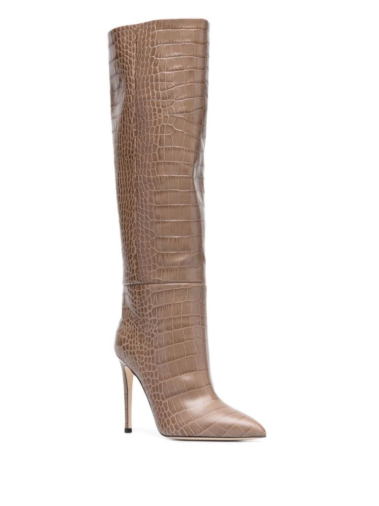 ロングブーツ PARIS TEXAS SS23 Paris Texas Boots (PX501 XLTM3VIOLET) Black 110mm knee-high stiletto boots - women - PARIS TEXAS