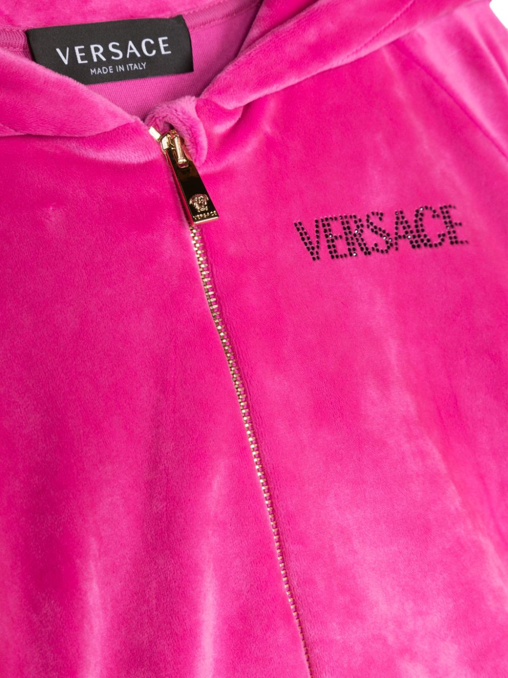 Hoodie Versace Velour Suit Logo-embellished Hoodie