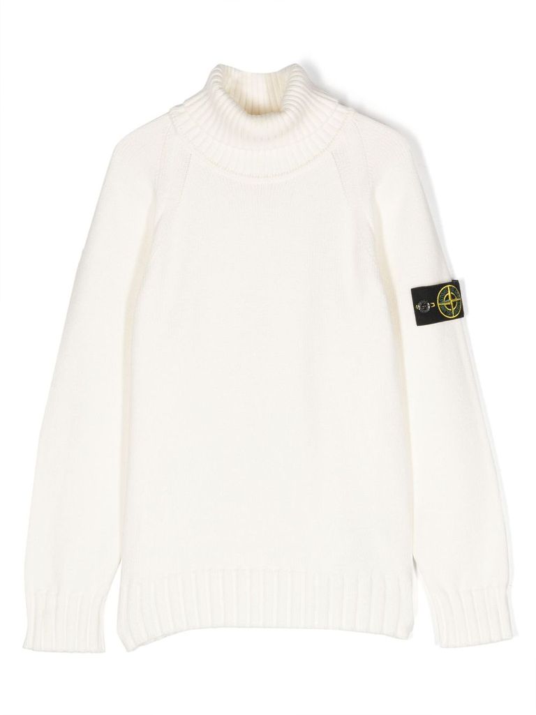 Black stone island outlet crew neck jumper