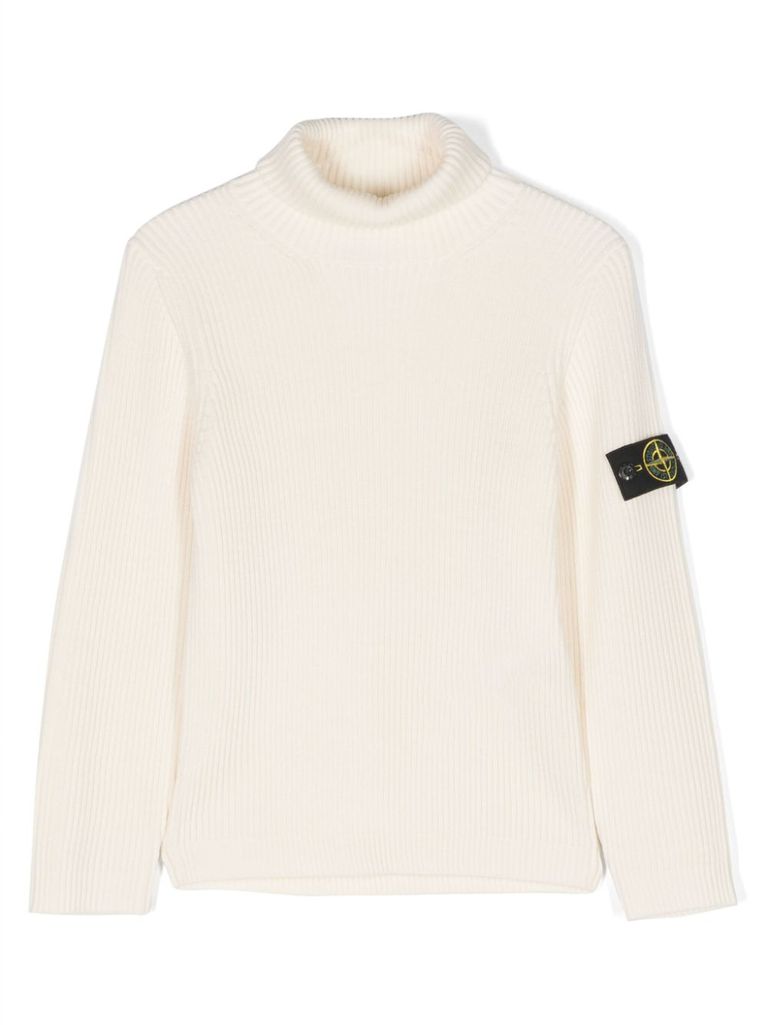 Stone island 2024 wool badge jumper