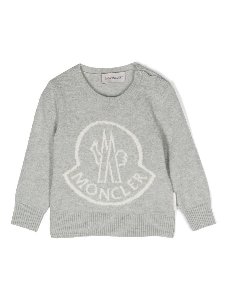 Moncler big logo sweater best sale