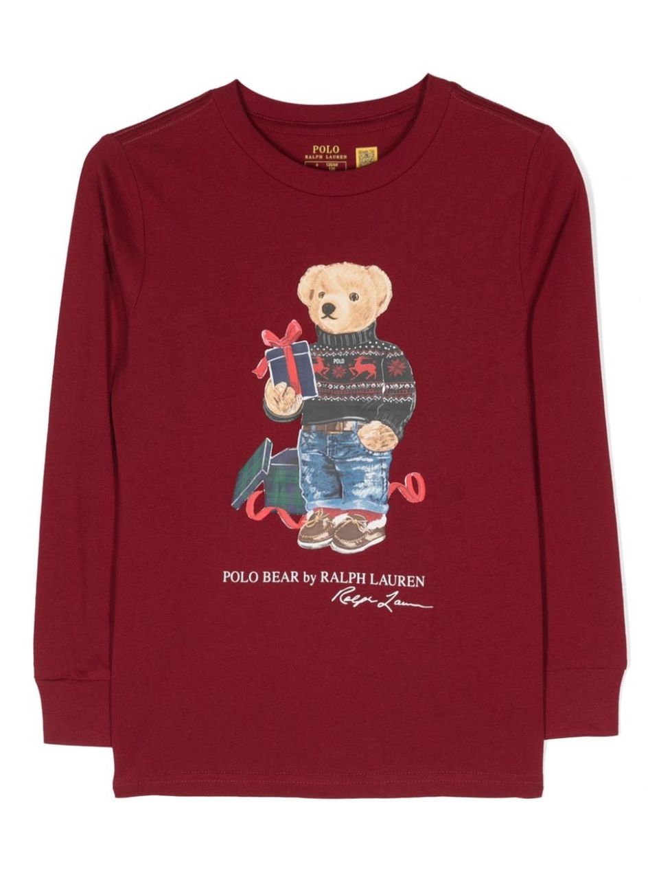 Felpa stampa Polo Bear