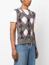 maison margiela - Contrasting-stitch vest - 1