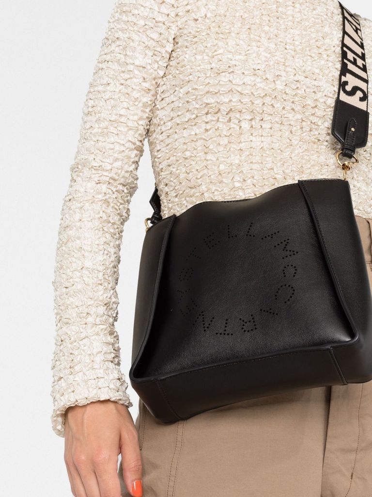 【関税&送料込】Stella Mccartney Borsa A Tracolla Stella Log Borsa a tracolla Logo 'Stella'