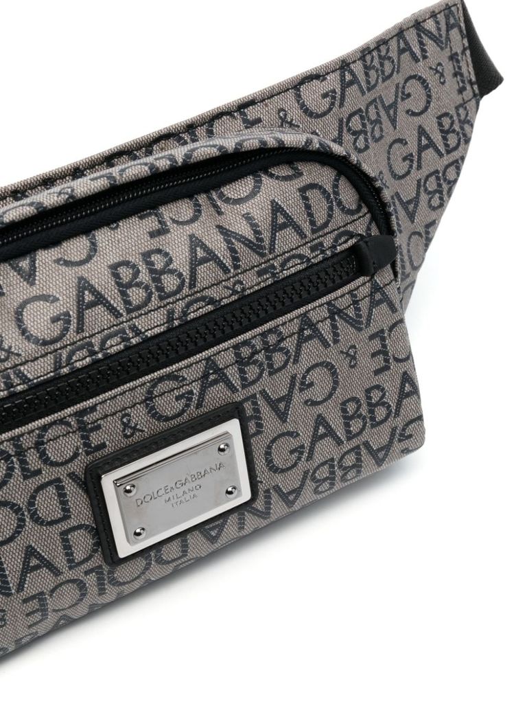 Logo-print belt bag