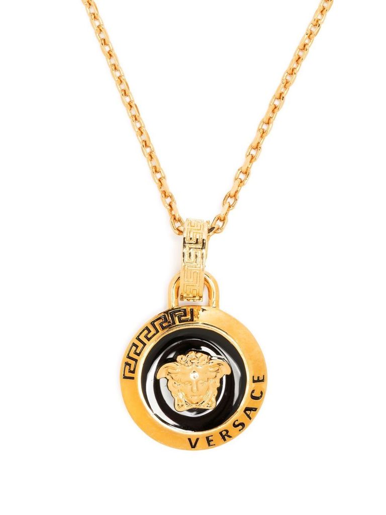 Versace medusa store medallion necklace