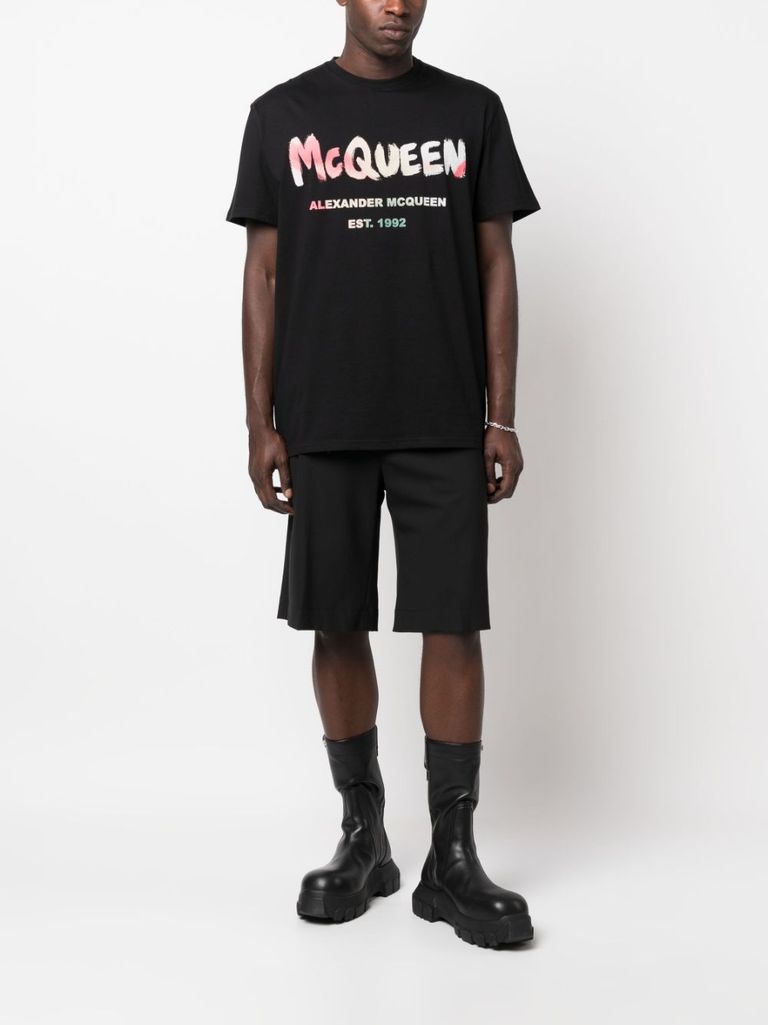 Abstract logo-print t-shirt