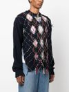 maison margiela - Contrasting-stitch jumper - 1