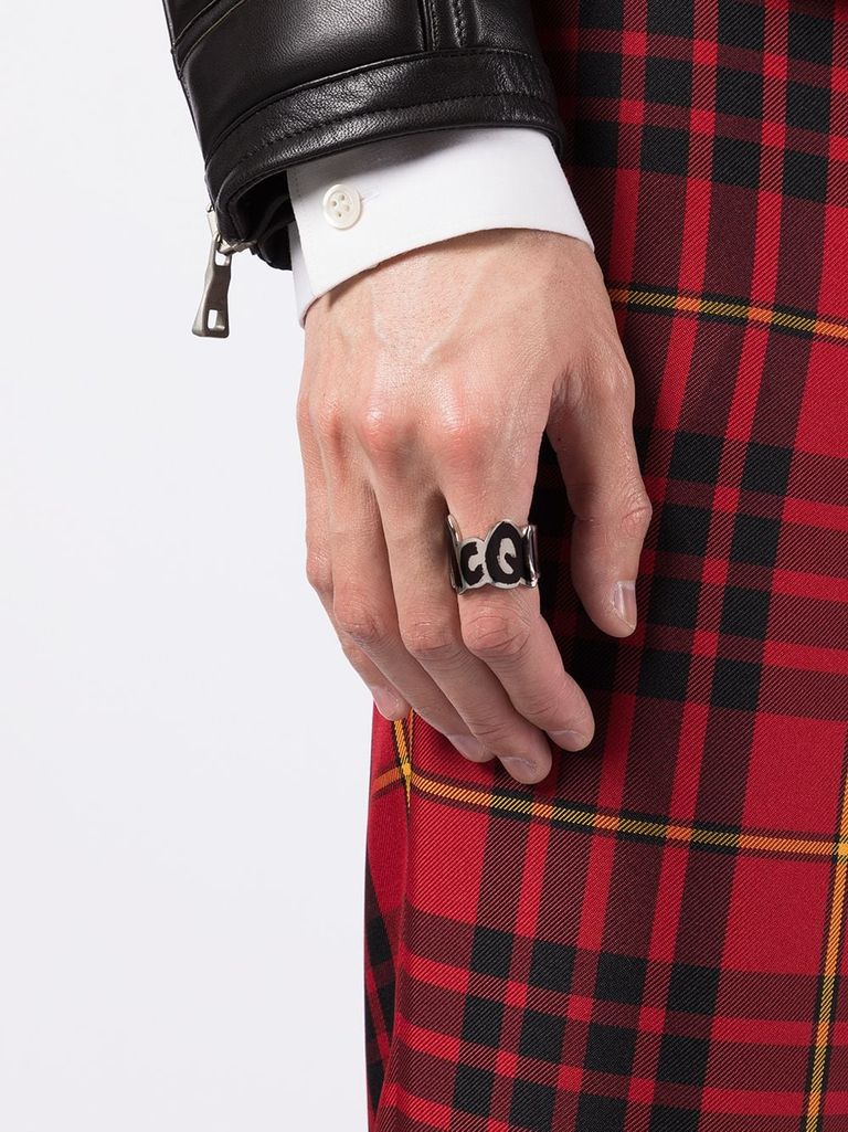 指輪・リング Alexander Mcqueen Graffiti Ring Graffiti Cut-Out Ring