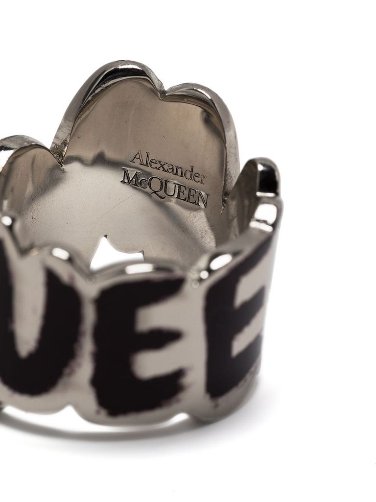 指輪・リング Alexander McQueen 663855 IAG2Y GRAFFITI Ring Alexander McQueen Graffiti Ring | italist