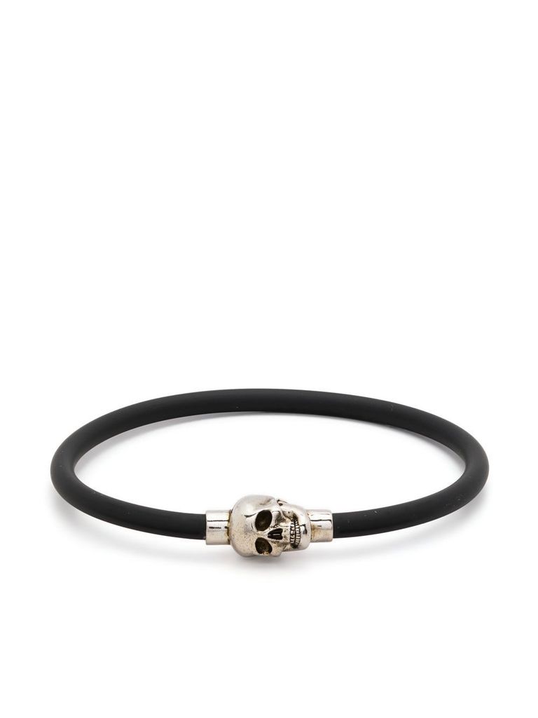 alexander mcqueen スカルレディースBracelet_554467 1AC9T 1000 Women's Pearly Skull Friendship Bracelet in Black | McQueen US