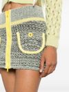 Cotton-wool mini skirt