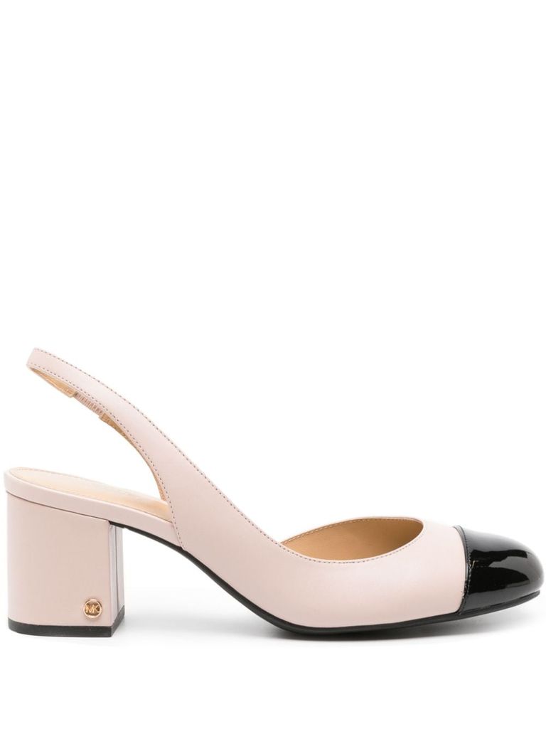 Round toe slingback on sale pumps