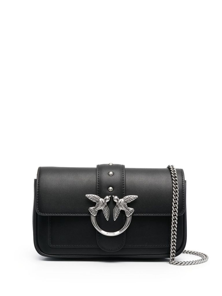 Pinko love sale bag nera argento