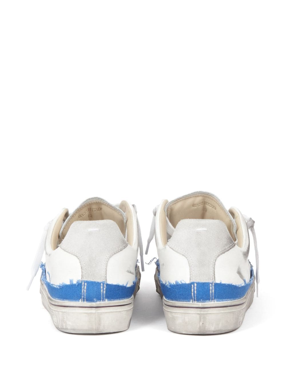 two color sneakers