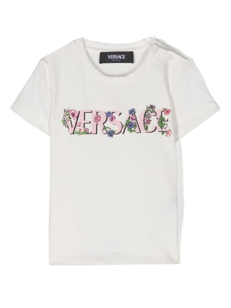 Versace floral discount t shirt