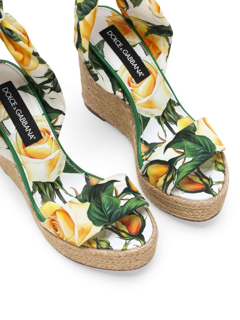 Floral print sandals hot sale