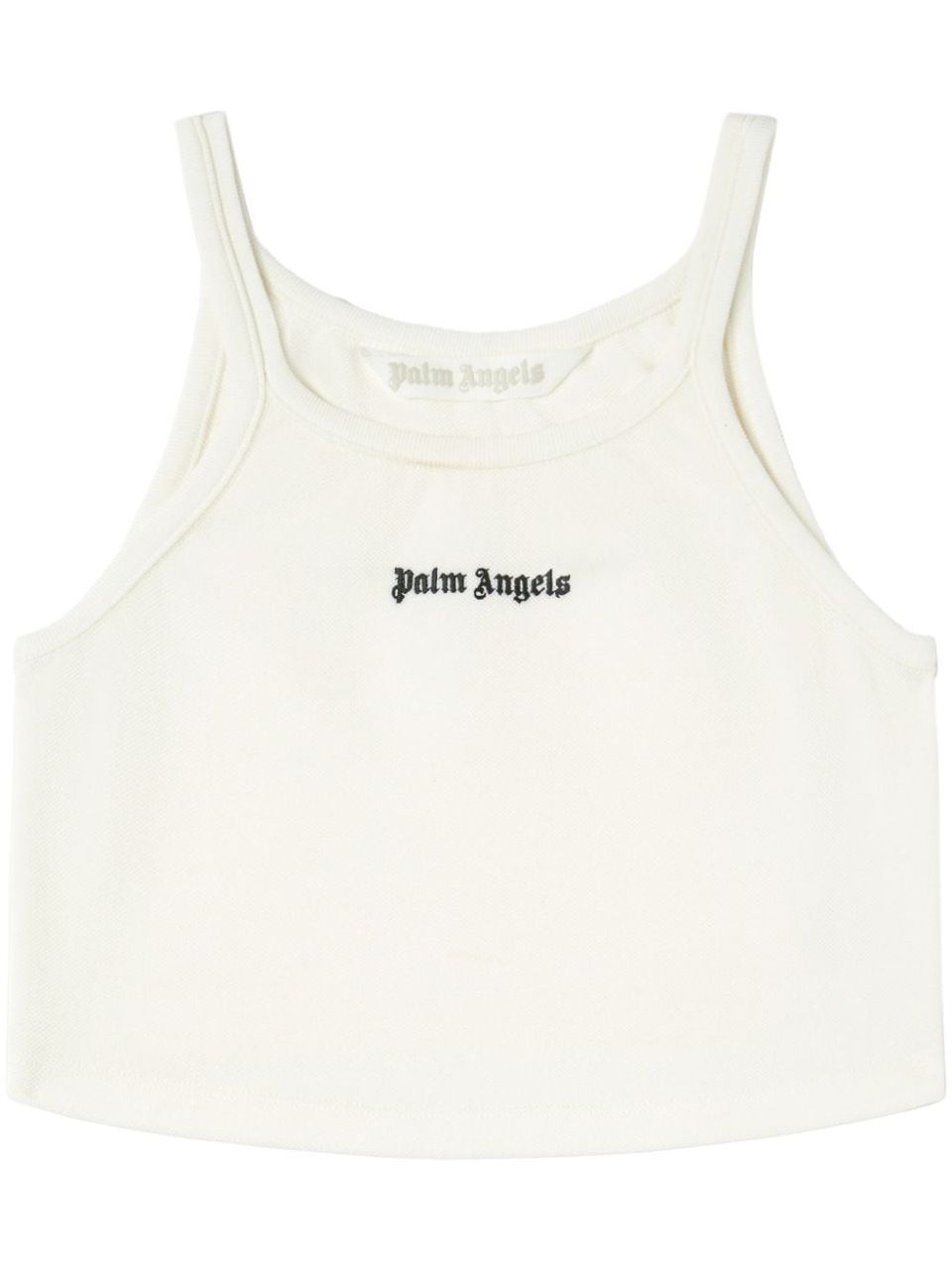 Logo jersey sports bra in black - Palm Angels