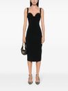 elisabetta franchi - Midi dress with bow and bustier neckline - 6