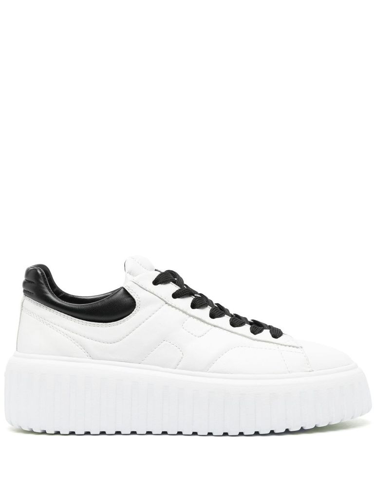 Hogan H-Stripes' in leather sneakers
