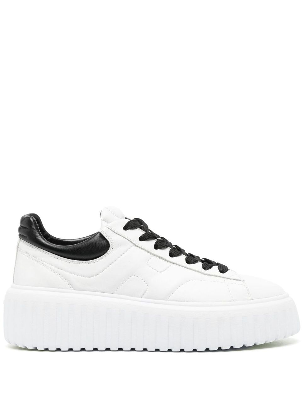 'Hogan H-Stripes' in leather sneakers