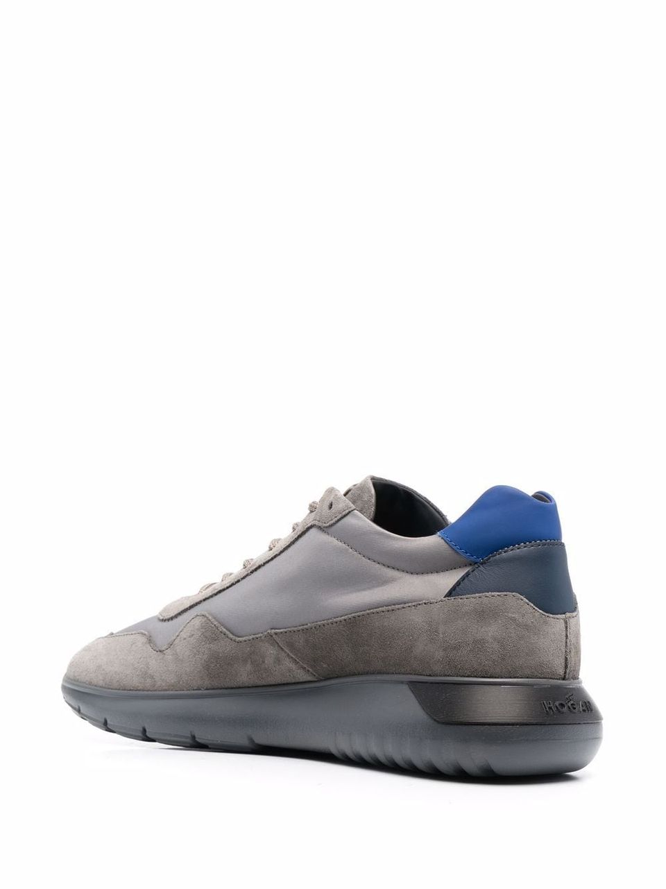 Suede leather panel sneakers