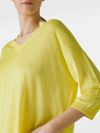 V-neck sweater in silk and cashmere blend