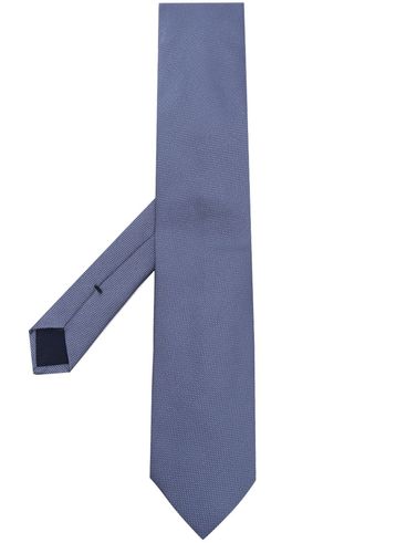 Cravatta in seta con motivo intrecciato