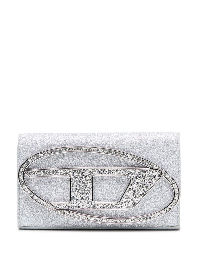 DIESEL 1DR WALLET STRAP グリッター ウォレットバッグ 1DR WALLET STRAP ウォレットバッグ｜ブラック｜ウィメンズ｜DIESEL