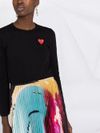 comme des garçons play - Heart logo t-shirt - 2