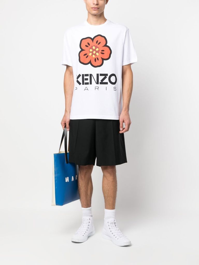 Tシャツ・カットソー KENZO BOKE FLOWER LOOSE PIN DETAIL T-SHIRT Boke Flower T-shirt