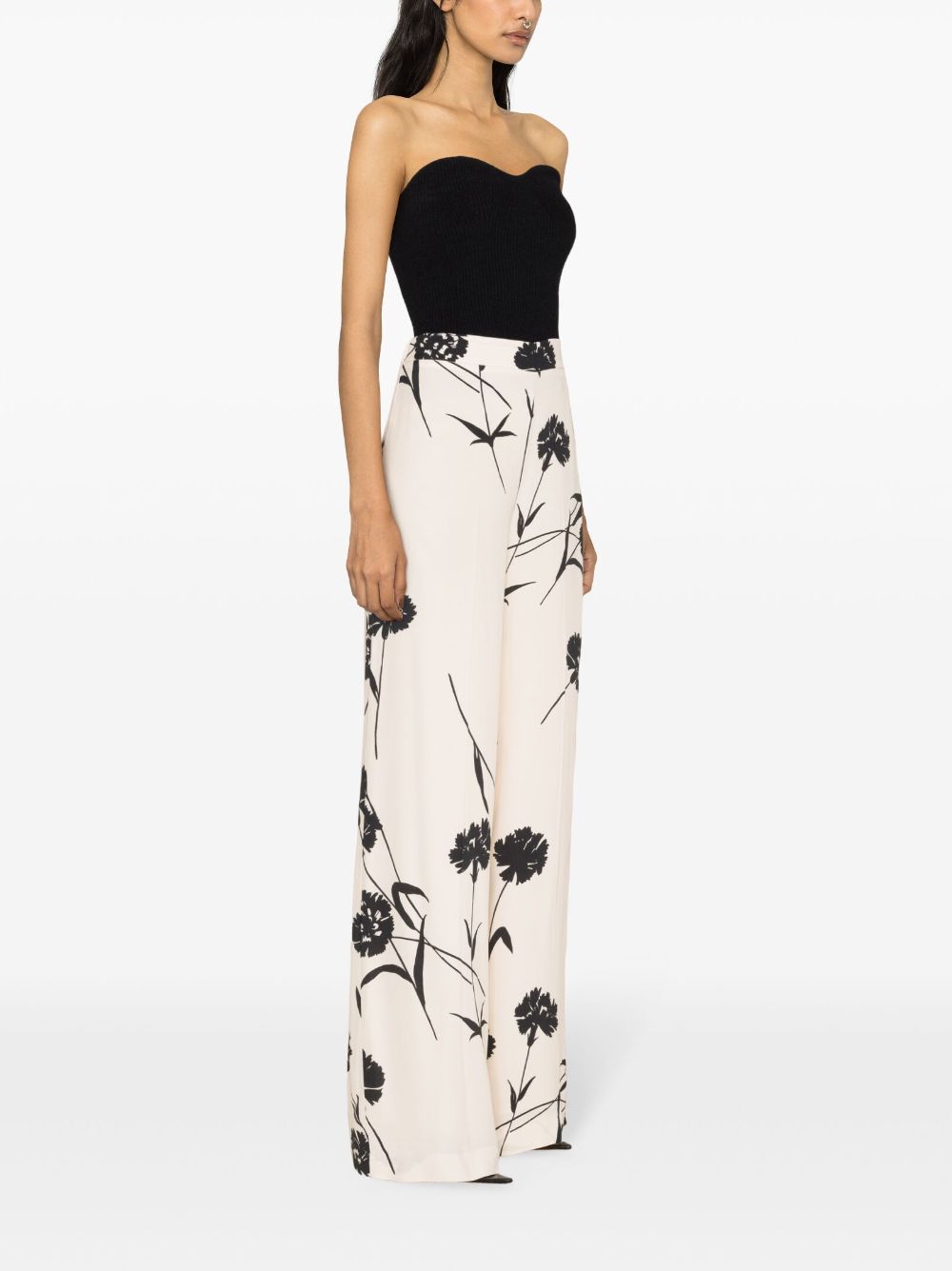 Floral print trousers