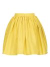 Flared pleated mini skirt