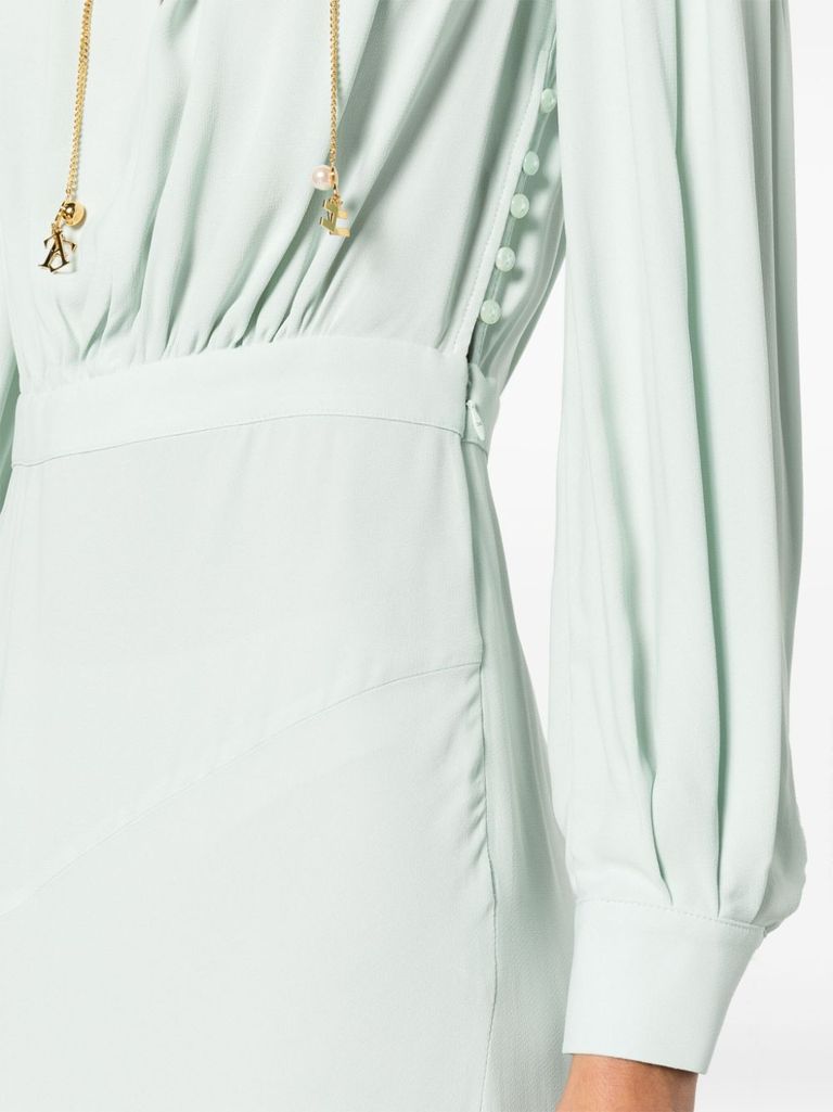 【ELIZABETTA FRANCHI】新作シャツドレス Vネック 長袖 ポケット ELIZABETTA FRANCHI】新作シャツドレス Vネック 長袖 ポケット