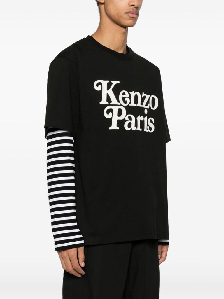 Tシャツ・カットソー KENZO SS24 'Kenzo by Verdy' shirt (FE55CH5079JM 64) Kenzo By Verdy Collection Men's Embroidered Classic T-Shirt
