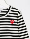 Striped t-shirt with heart