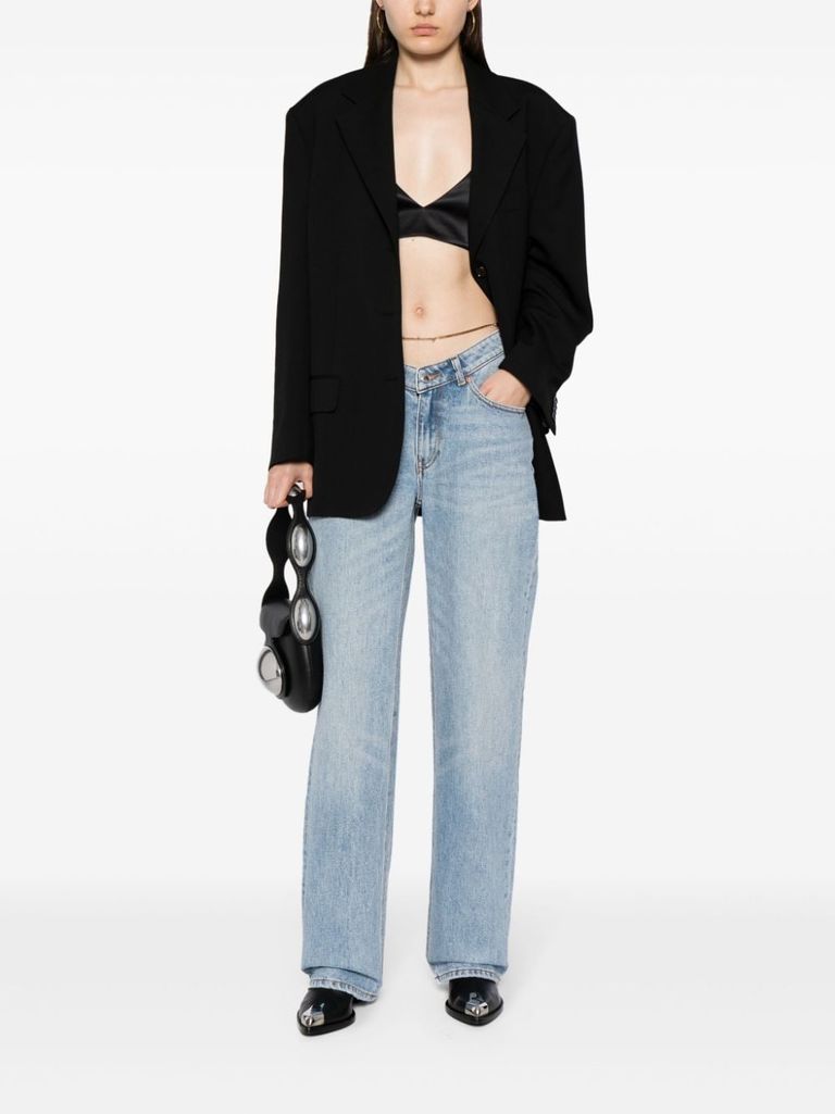 Denim with chain