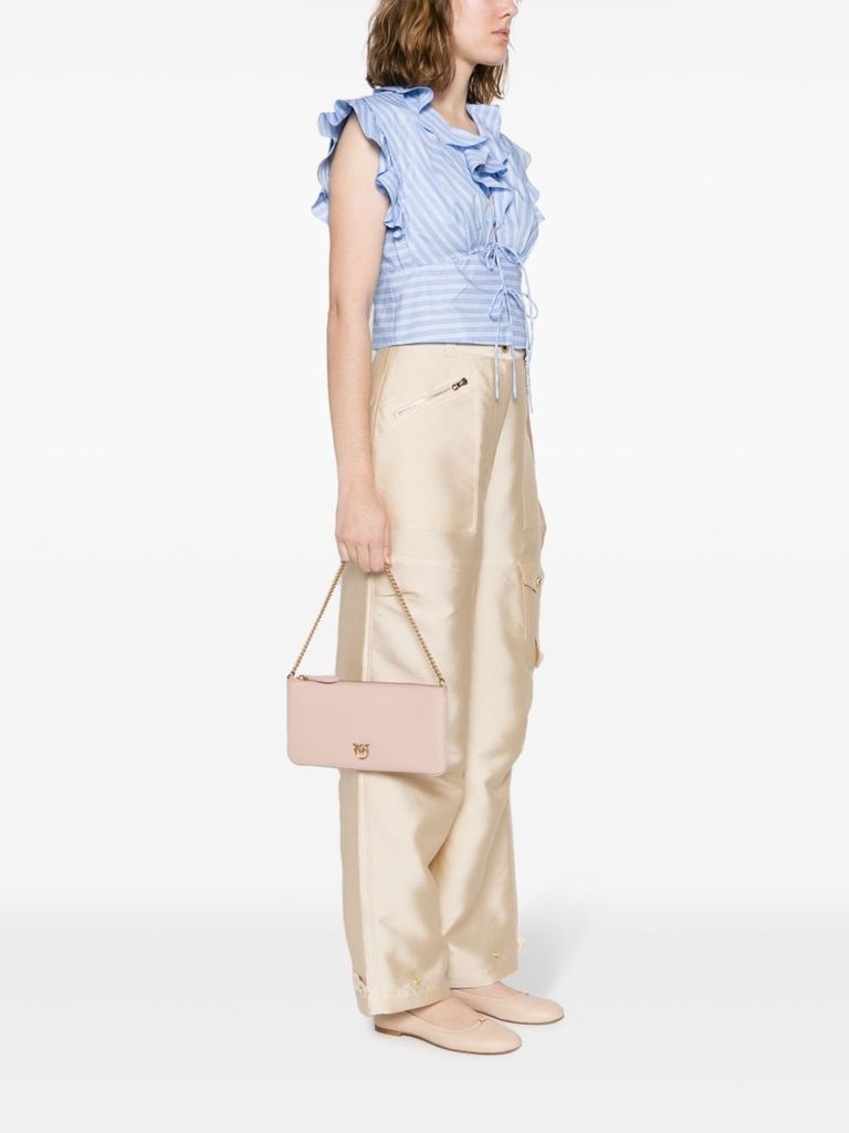 Horizontal flat' clutch bag