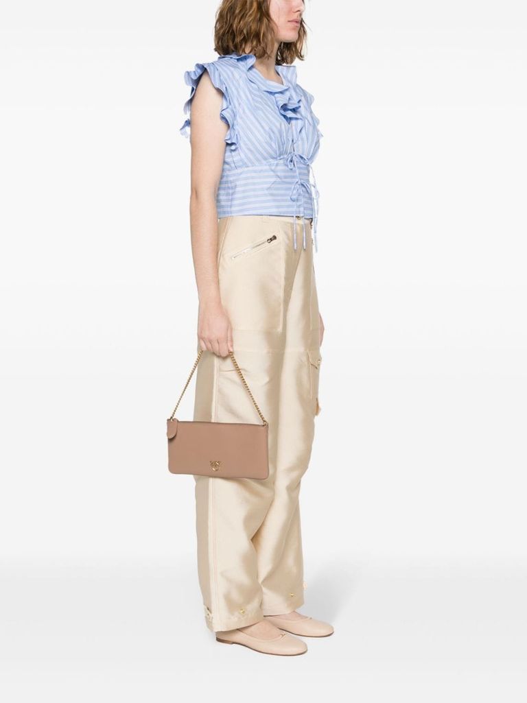 Horizontal flat' clutch bag