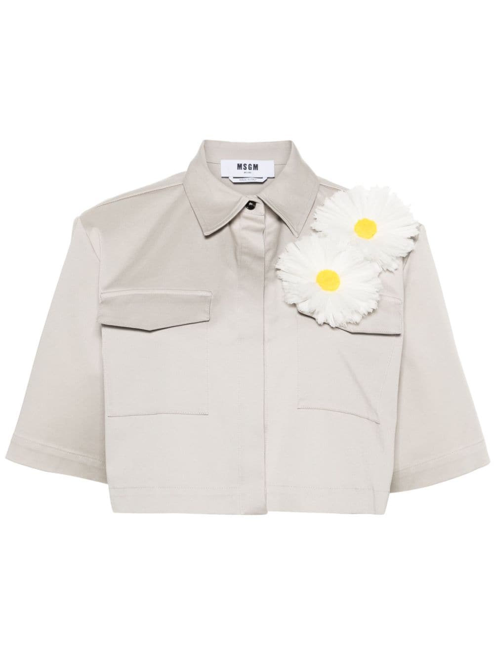 Shirt with daisies