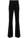 Straight leg trousers