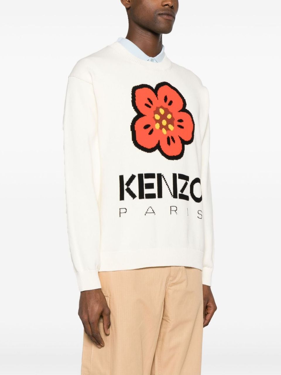 Boke Flower motif sweater