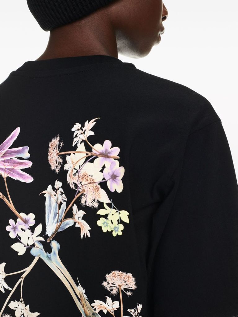 【関税無・国内発】 Off-White / Floral Embr Arrow Casual Tee OFF WHITE | Floral Embr Arrow Casual Tee | Biały Mult